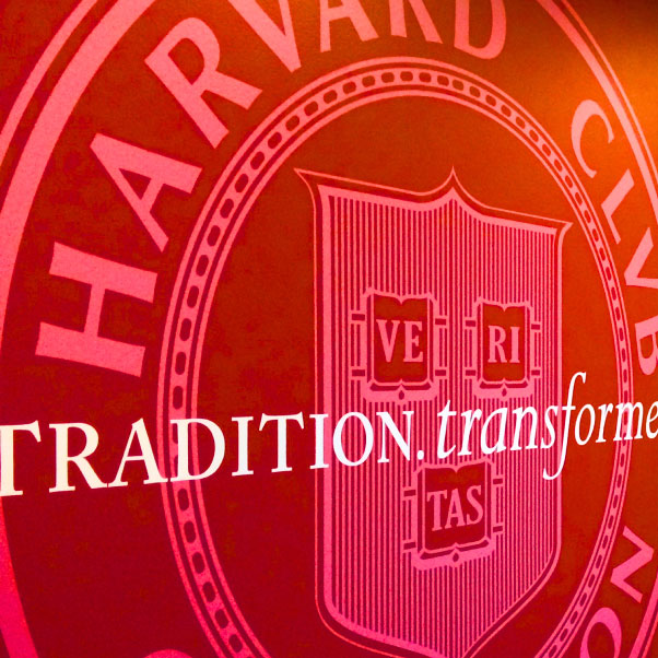 The Harvard Club logo.