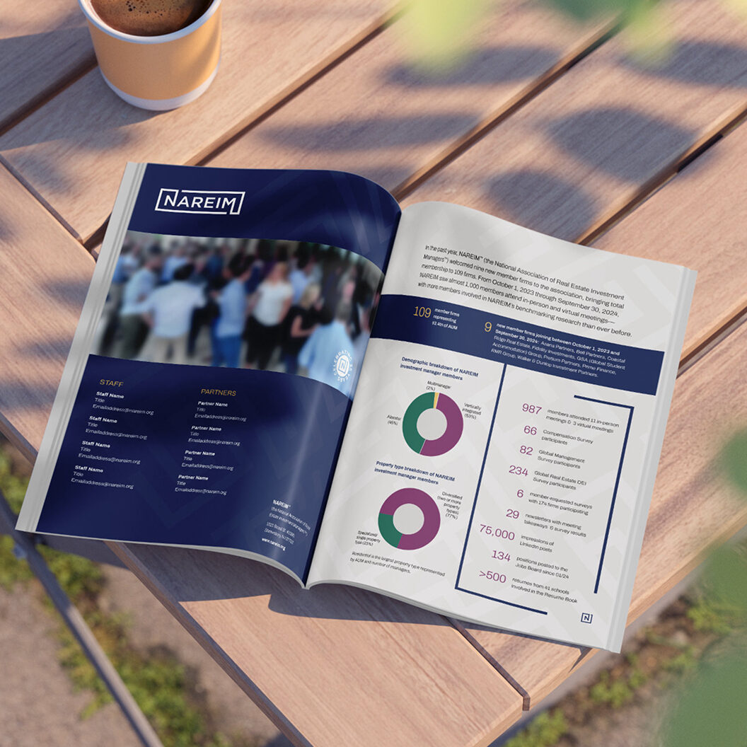 NAREIM yearbook design for 2025